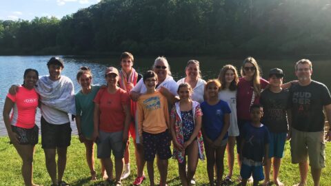 PTP Ministry families at the lake